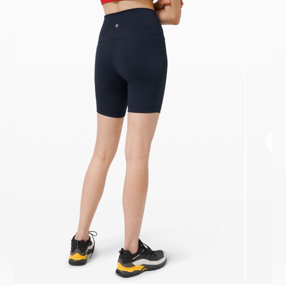 Lululemon Wunder Train High-Rise 6” Shorts in True Navy